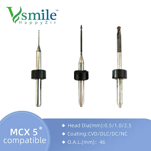 Vsmile Sirona MCX5 cutting tools for Emax