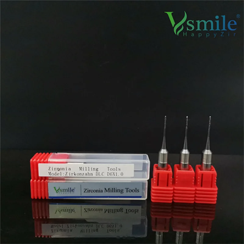 Dental Lab ZZ milling burs for zirconia Block DC DLC CVD Coating compatible Zirkonzahn CADCAM machine