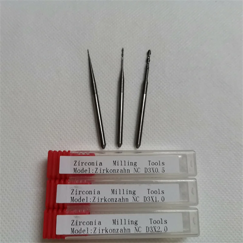 Dental Lab ZZ milling burs for zirconia Block DC DLC CVD Coating compatible Zirkonzahn CADCAM machine