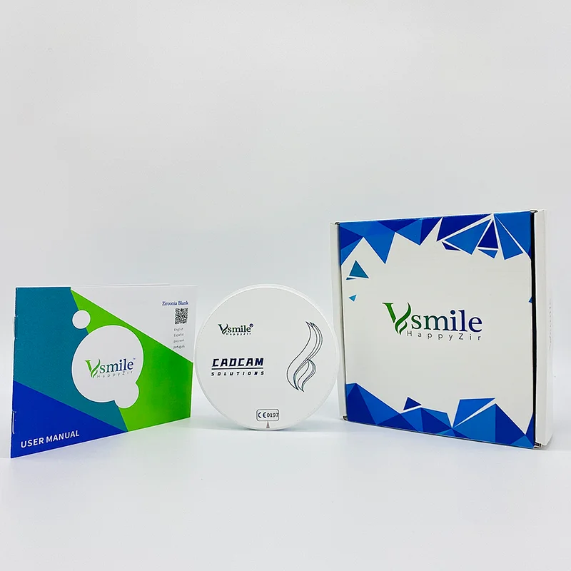 Vsmile ST White  Translucency 41% 1200Mpa dental zirconia blocks for Full Contour 98mm for open CADCAM milling system