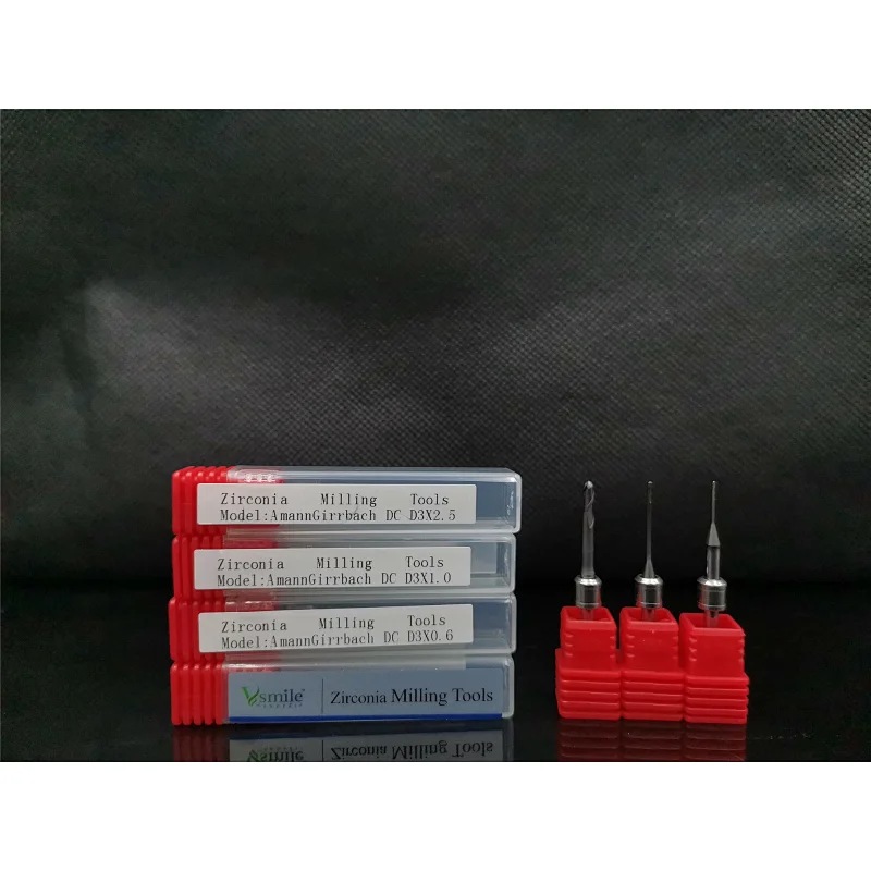 Vsmile Amann Girrbach cutting tools for milling zirconia