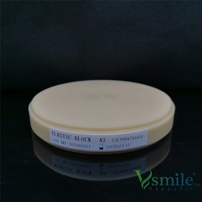 Vsmile 95mm Acetal Flexible PMMA block for Model Dental Soft Hard Tissue Mold or Prosthesis With Zirkonzahn CADCAM System