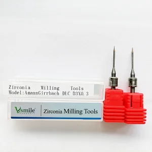 Vsmile Amann Girrbach cutting tools for milling zirconia