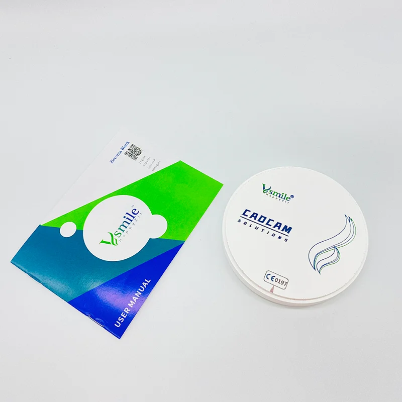 Vsmile ST White  Translucency 41% 1200Mpa dental zirconia blocks for Full Contour 98mm for open CADCAM milling system