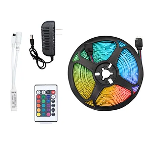 Suitable for outdoor 2835 RGB waterproof IR 24 key control mini controller 12V LED strip light