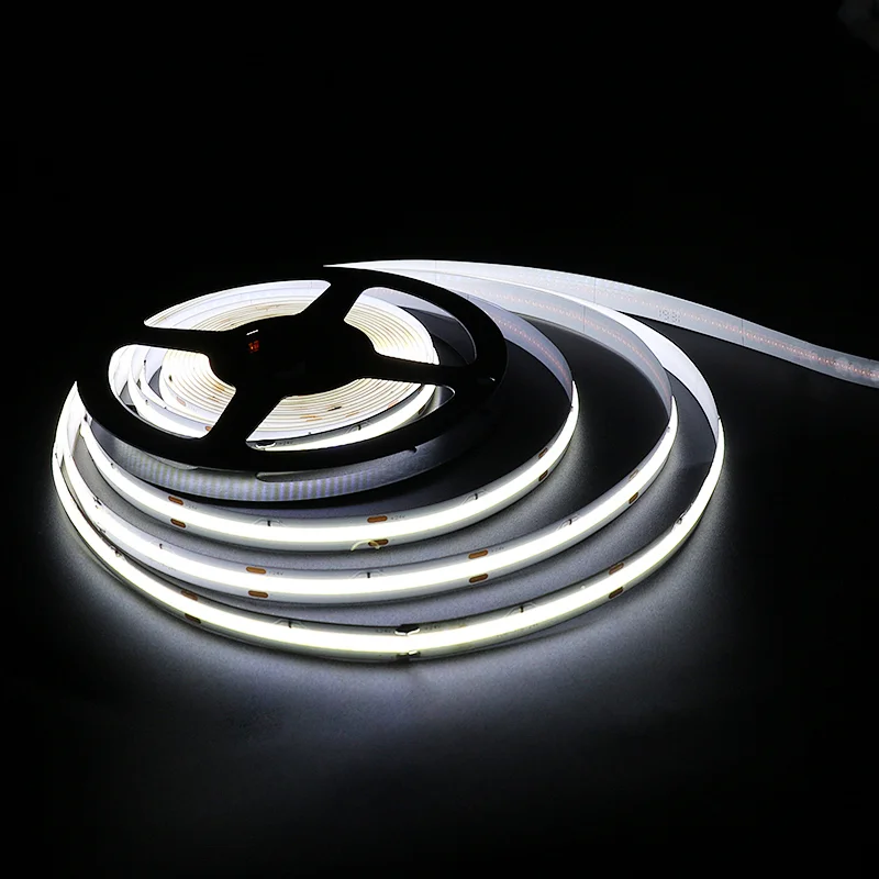Top Quality Uniform Glow 12W 24V 2700K 6500K Waterproof Ribbon Cutting Designed Rope Light LED COB Strip