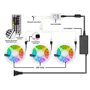 5 10 15 20 Meter Smart RGB 5050 Colorful LED Light Strip/Strip Lights/Led Strip Light