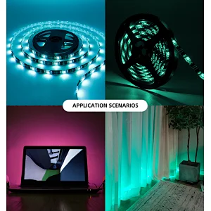 Best quality 5V glue drop waterproof 5050RGB flexible atmosphere light with USB charging LED strip light