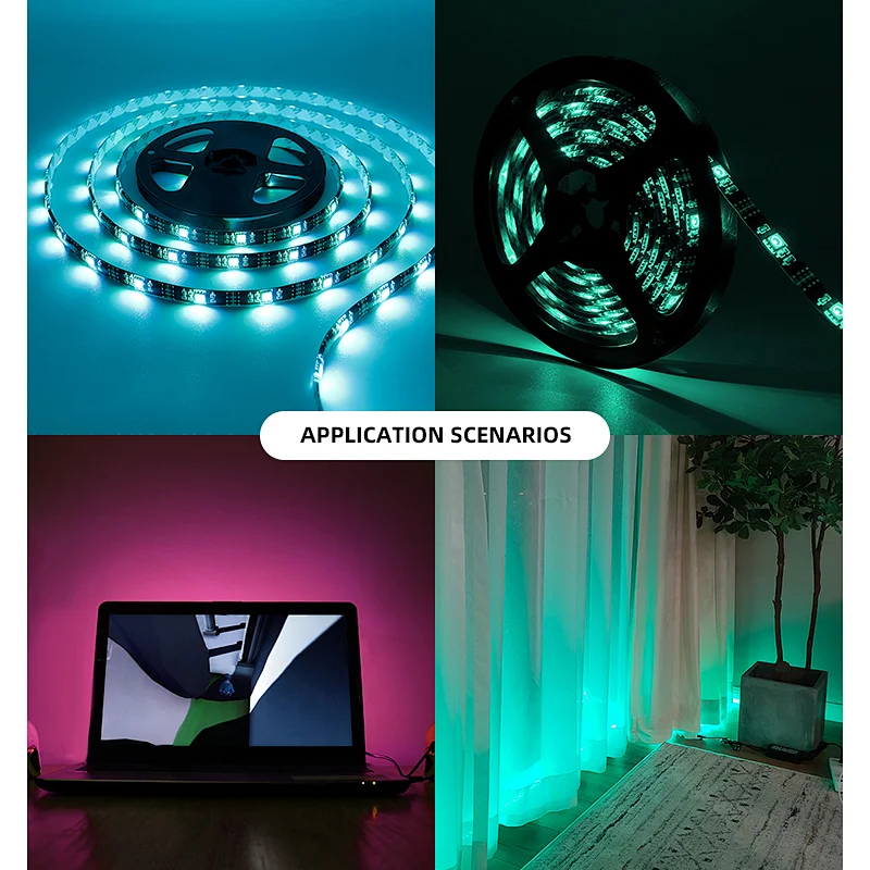Best quality 5V glue drop waterproof 5050RGB flexible atmosphere light with USB charging LED strip light