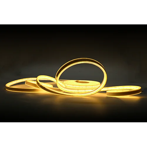 High Brightness Natural White 12V 24V Dimmable LED COB Flexible Strip Light Ribbon for Bedroom Kitchen Home Decoration
