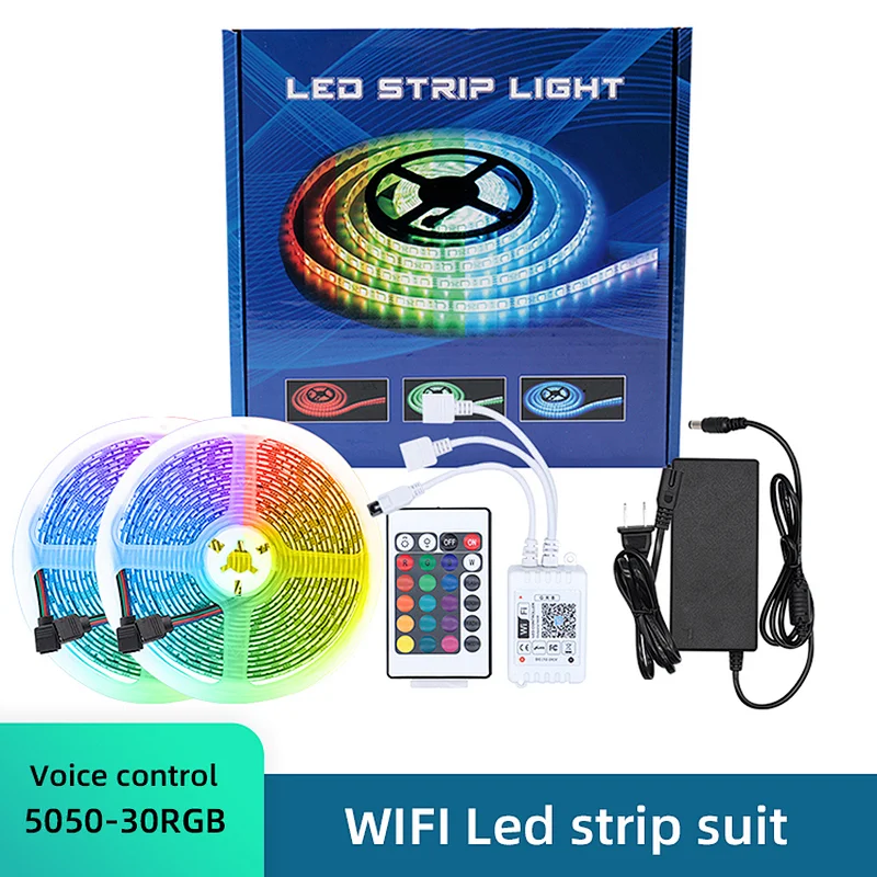 Super stable soft strong SMD5050 colorful light strip easy to cut ribbon box packaging LED light strip