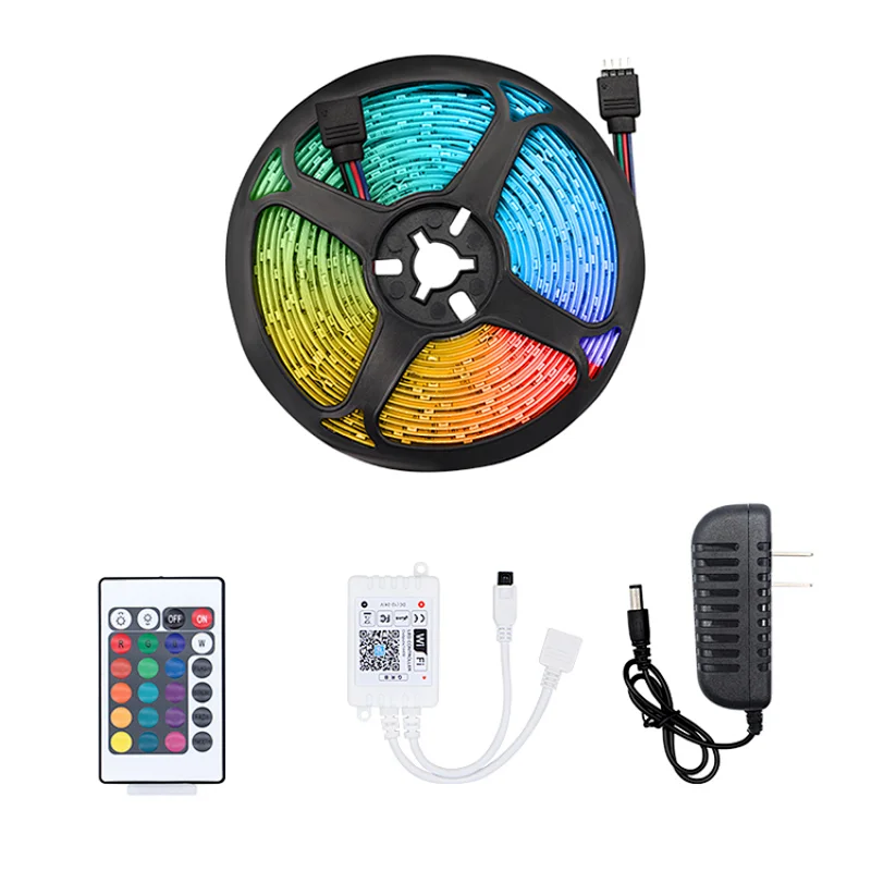 Popular WiFi smart APP voice control waterproof 2835 colorful low wattage Led strip light