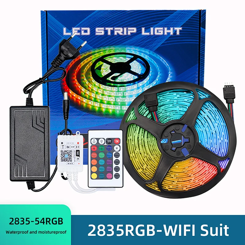 Multi-purpose 2835RGB Intelligent WiFi Voice Control Waterproof Color Box Soft Led Strip Light