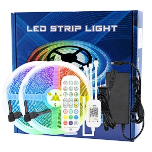 DC 12V 5050RGB 18Led/m Colorful Soft Light Strip BT Music Controller For Living Room Atmosphere Led Strip Light