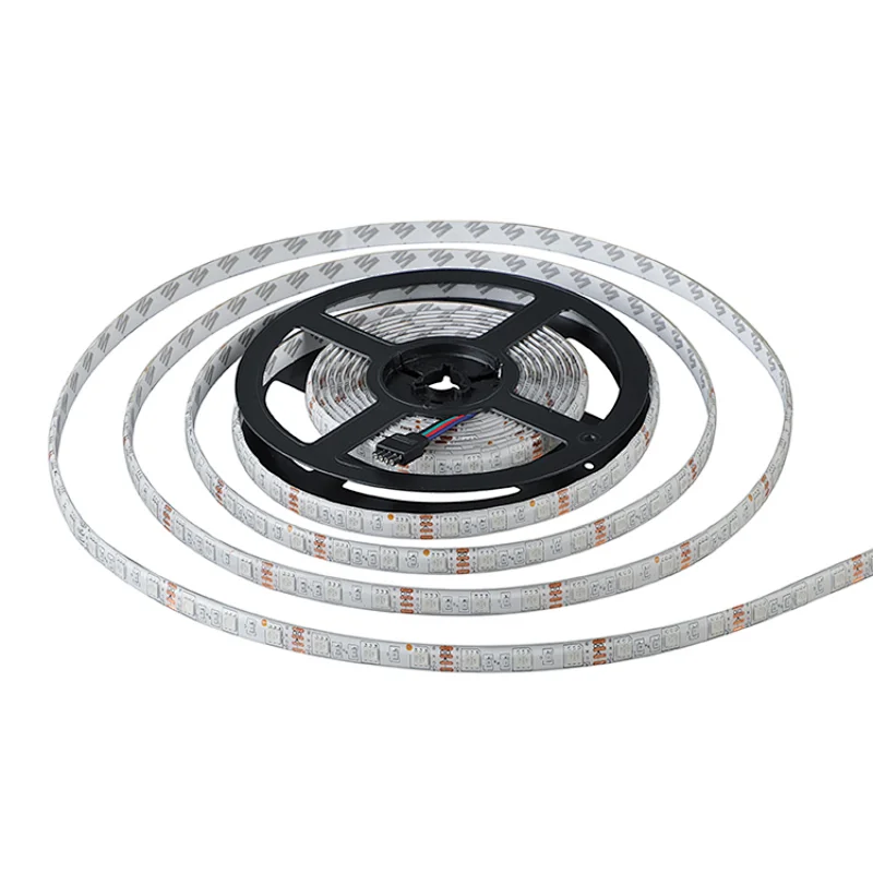 High quality 5050 TV Background Lighting RGB LED Strip Adhesive Tape IP65 IP20 60leds M 10mm Width LED Light Strip