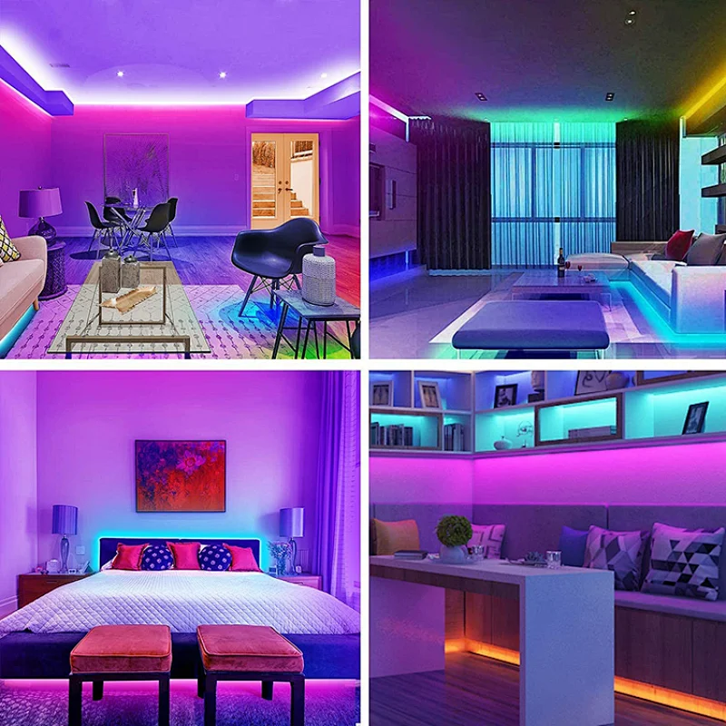 Led Strip Lights Portable 2835 5M 10m 15m 20m Long For Bed Home Decoration