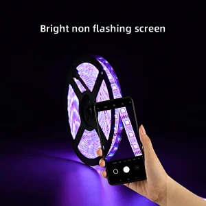 High quality 5050 TV Background Lighting RGB LED Strip Adhesive Tape IP65 IP20 60leds M 10mm Width LED Light Strip