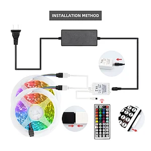 High Quality Colorful 44Key 12V Graphic Carton 2835RGB Infrared Remote Control Flexible Led Strip Kit