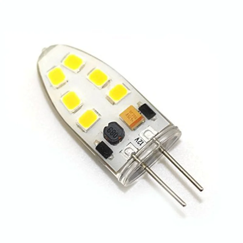 High Lumen Warm White Commercial White Pure White 12V to 24V DC 1.5W SMD LED Light G4
