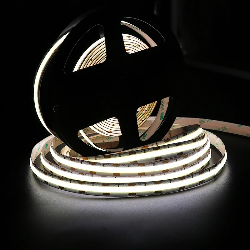Dropshipping Free Sample 12V 24V 10W 12W Small LED Decorative Cuttable COB LED Strip Light For Kitchen Cabinets