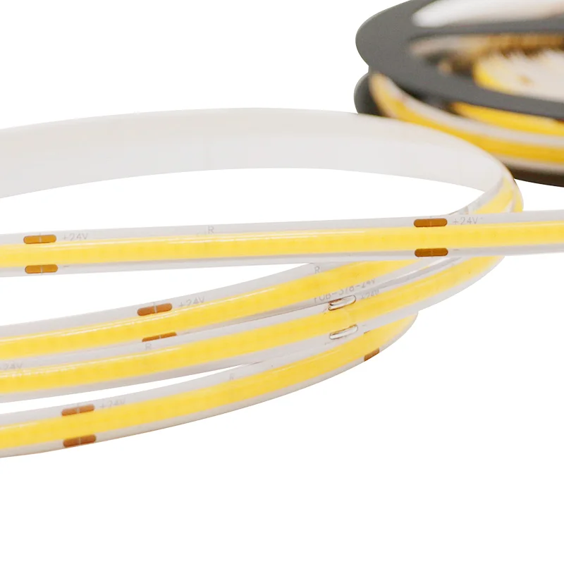Dropshipping Free Sample 12V 24V 10W 12W Small LED Decorative Cuttable COB LED Strip Light For Kitchen Cabinets