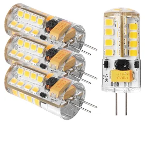 3W Corn light 2835SMD 12V-24V silicone dimmable G4 LED bulb