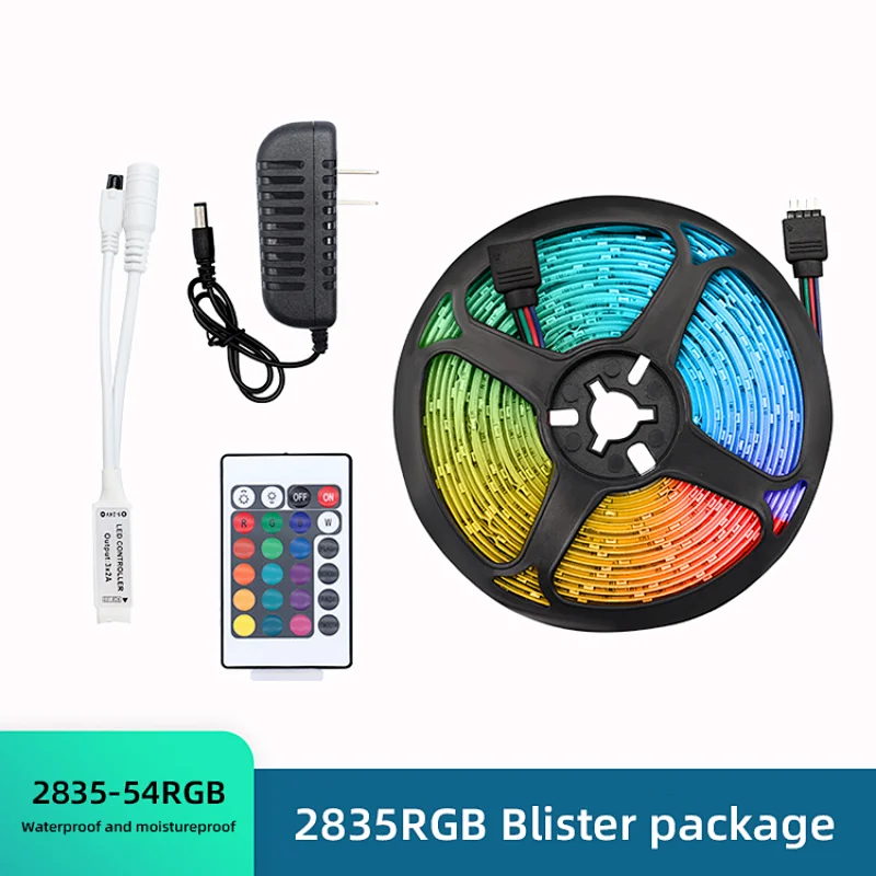 Suitable for outdoor 2835 RGB waterproof IR 24 key control mini controller 12V LED strip light