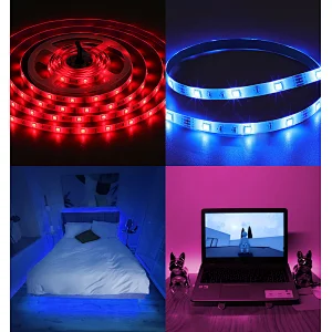 30 Led/M 5050RGB USB BT APP Controller Music Flexible 12V Atmosphere Led Strip Light With 24Key Remote