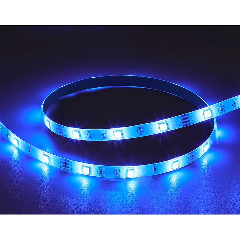 LED Light Strip RGB Indoor Outdoor SMD 5050 Colorful Decoration IP20 IP65 12V Luminous White Body Lamp Copper Power