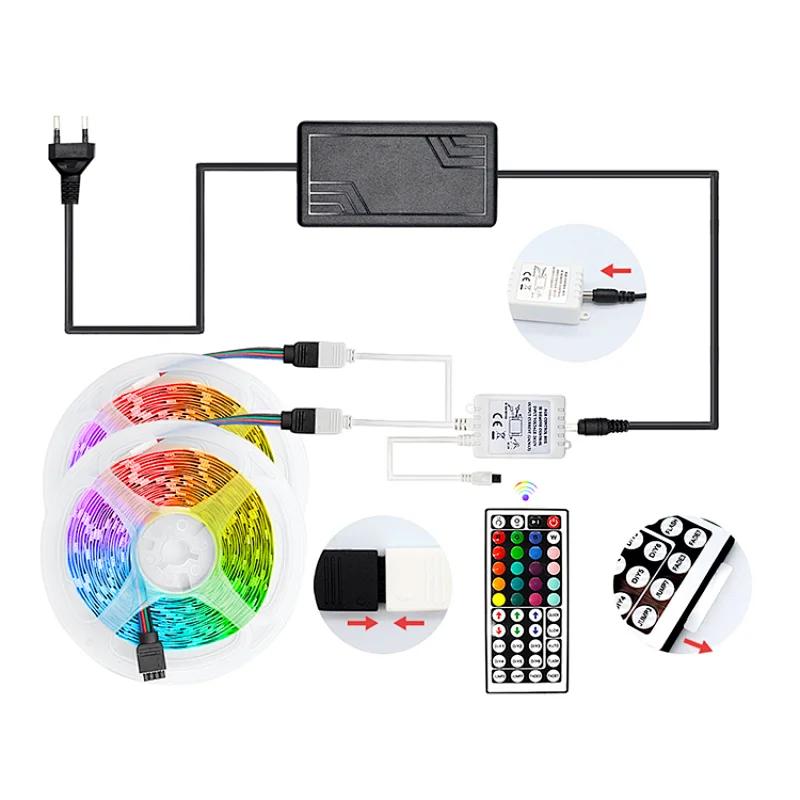 5 10 15 20 Meter Smart RGB 5050 Colorful LED Light Strip/Strip Lights/Led Strip Light