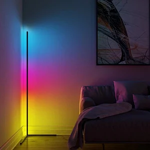 Remote Control red green blue white Color Changing Lamp Standing Corner Floor Lamps For Living Room Bedroom Hotel