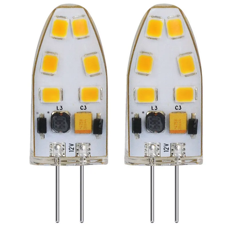 High Lumen Warm White Commercial White Pure White 12V to 24V DC 1.5W SMD LED Light G4