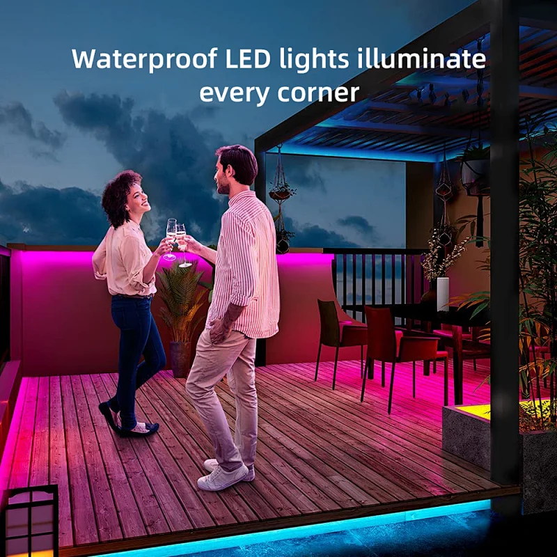 Suitable for outdoor 2835 RGB waterproof IR 24 key control mini controller 12V LED strip light