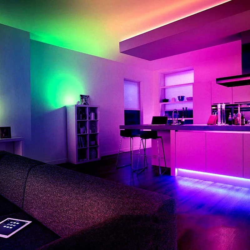 Popular WiFi smart APP voice control waterproof 2835 colorful low wattage Led strip light