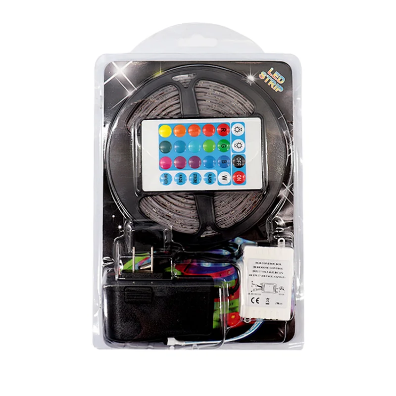 Wholesale Blister LED 2835RGB 24 Key Infrared Control Strip Kits For Home Decoration Super-high Value With Competitive Price