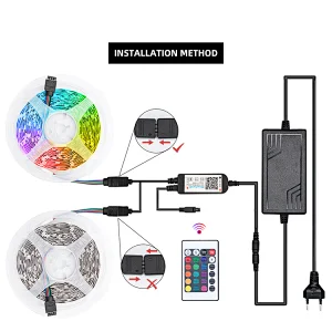 Waterproof IP65 10m 600leds RGB 5050 Led Strip Light 12V Backlight Bias Lighting Kit flexible strip lights for Home Decoration