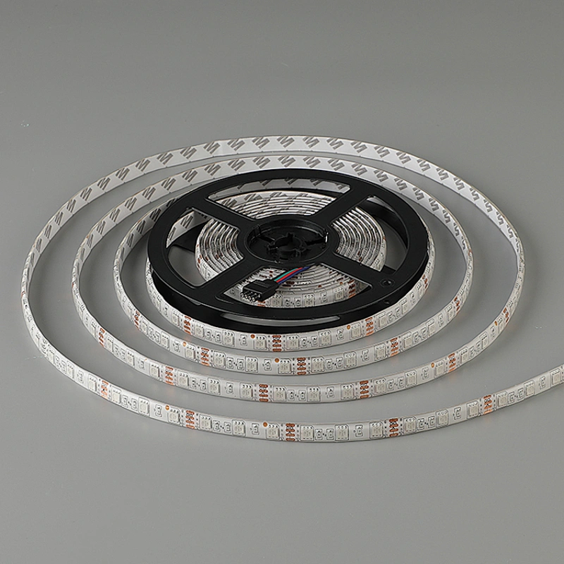 LED Light Strip RGB Factory Outlet SMD 5050 Colorful Decoration IP65 12V Max Waterproof Luminous White Body Lamp Copper Power