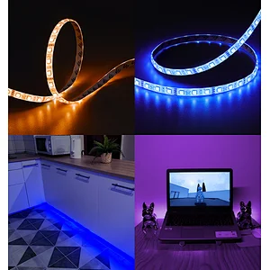 LED Light Strip RGB Factory Outlet SMD 5050 Colorful Decoration IP65 12V Max Waterproof Luminous White Body Lamp Copper Power