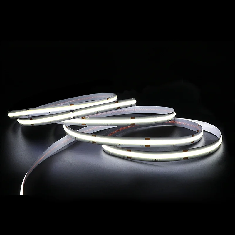 2021 Newest Customized 3000K 4000K 6000K Imported Chip Flexible Rope Light Waterproof 8W 10W 12W 14W Cuttable LED COB Strip