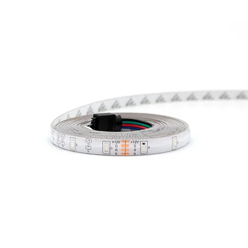 LED Strip 2835TV Background Lighting RGB LED Strip Adhesive Tape IP65 54leds M 10mm Width 12V Black White Light Body