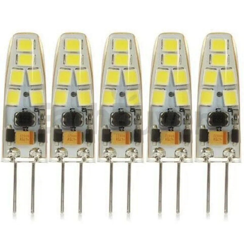 High Lumen Warm White Commercial White Pure White 12V to 24V DC 1.5W SMD LED Light G4