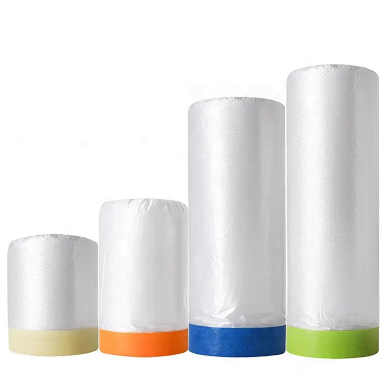 Manufacturer masking film with tape various size for car painting protection