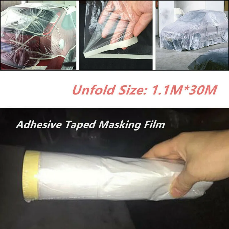 Factory product OEM ODM 3m 20m auto masking film masking type made in china