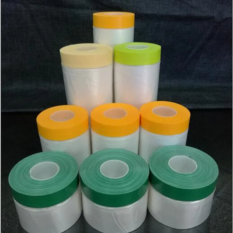 Manufacturer masking film with tape various size for car painting protection