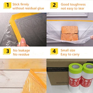 Best price Factory supplier auto paint masking film tape with tape strong