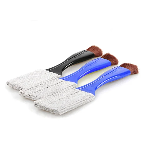 Mini Handheld Car Cleaning Brush Double Headed Car Air Vent Cleaner Brush 2 in 1 Car Interior Detailing Brush