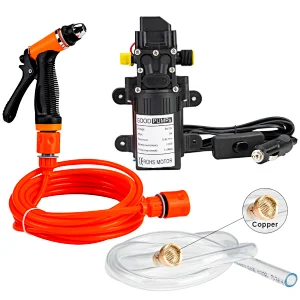 High Pressure Self-priming Electric Car Washer Water Pump 12V Car Washer Washing Machine Cigarette Lighter
