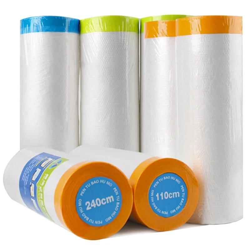 pre-taped masking film for painting protection