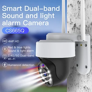 4MP Solar cctv Security Camera Outdoor wireless WiFi IP Camera Home Security System W/ Motion Detection Auto Tracking 2-Way Talk
