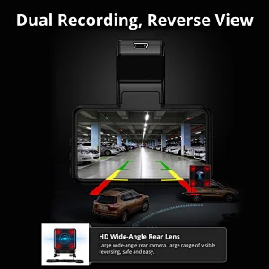 Azdome Car Dash Cam 2K Dashcam Front And Rear 4k Camera Car DVR Camera Full HD Night Vision Dashboard Recorder